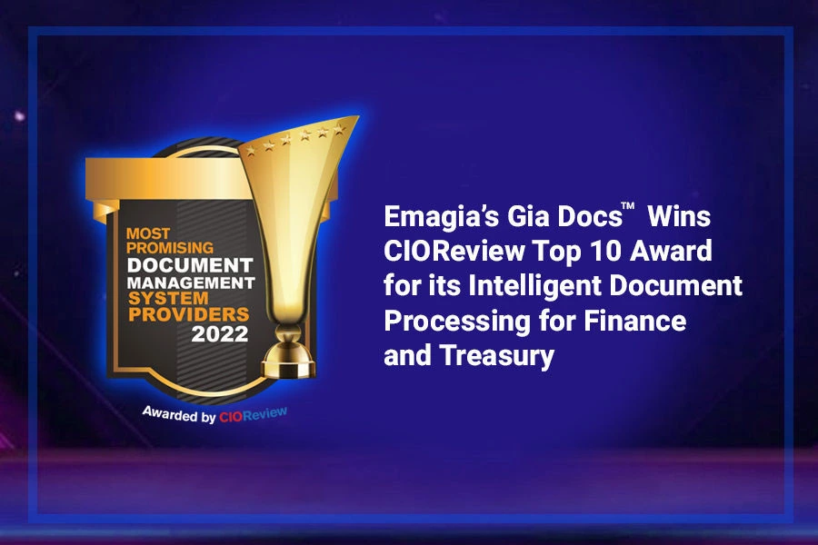 GiaDocs AI – Intelligent Document Processing recognized in 10 most promising document management system providers 2022